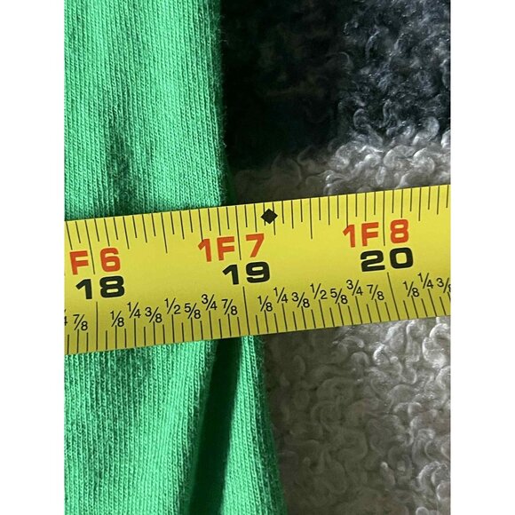 M&M Moose Shirt Mens Medium Green Alaska Novelty Cartoon Graphic 100% Cotton Tee - Picture 4 of 5